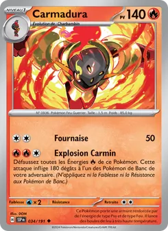 Carte Pokémon Carmadura 034