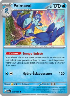 Carte Pokémon Palmaval 052