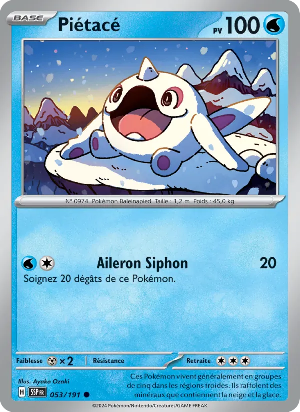 Carte Pokémon Piétacé 053/191 de l'extension Étincelles Déferlantes