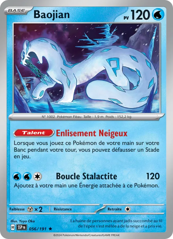 Carte Pokémon Baojian 056/191 de l'extension Étincelles Déferlantes