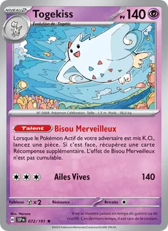 Carte Pokémon Togekiss 072