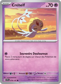 Carte Pokémon Créhelf 078