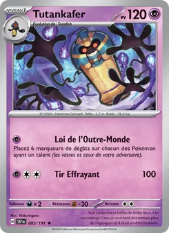 Carte Pokémon Tutankafer 083