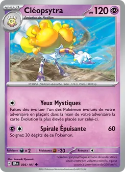 Carte Pokémon Cléopsytra 095