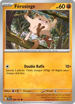 Carte Pokémon Férosinge 098