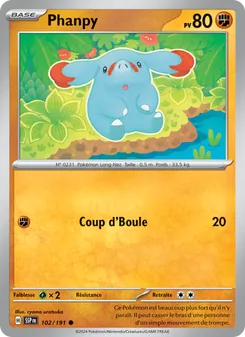 Carte Pokémon Phanpy 102