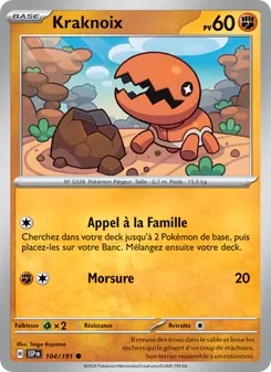 Carte Pokémon Kraknoix 104