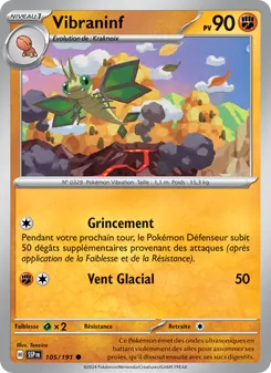 Carte Pokémon Vibraninf 105