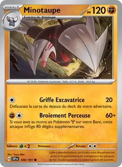 Carte Pokémon Minotaupe 109