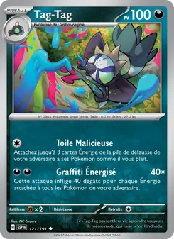 Carte Pokémon Tag-Tag 121