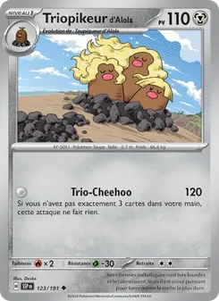Carte Pokémon Triopikeur d'Alola 123