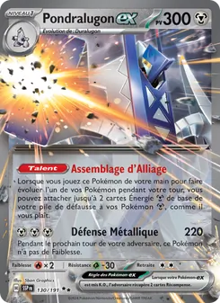 Carte Pokémon Pondralugon-ex 130
