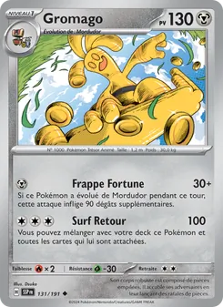 Carte Pokémon Gromago 131
