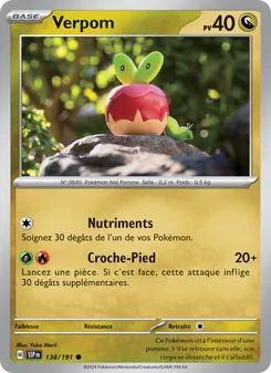 Carte Pokémon Verpom 138
