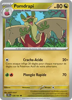 Carte Pokémon Pomdrapi 139