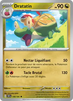 Carte Pokémon Dratatin 140