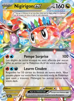 Carte Pokémon Nigirigon-ex 142