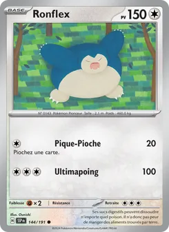 Carte Pokémon Ronflex 144