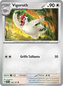 Carte Pokémon Vigoroth 146