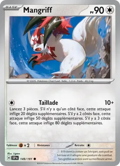 Carte Pokémon Mangriff 149