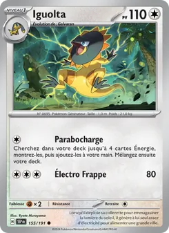 Carte Pokémon Iguolta 155