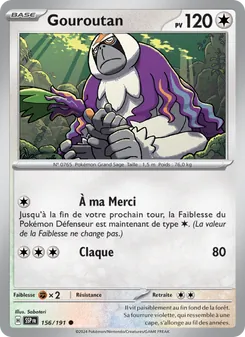 Carte Pokémon Gouroutan 156