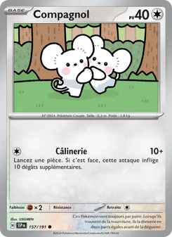 Carte Pokémon Compagnol 157