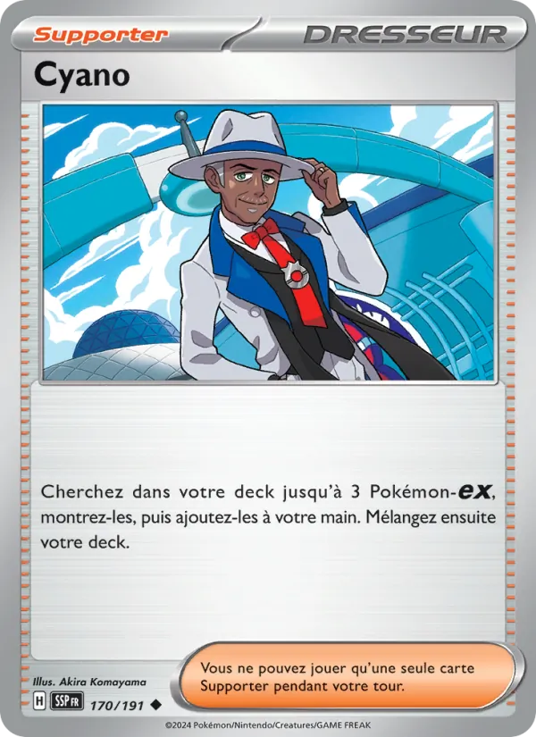 Carte Pokémon Cyano 170/191 de l'extension Étincelles Déferlantes
