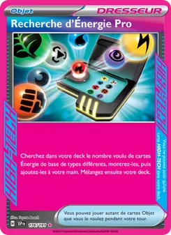 Carte Pokémon Recherche d'Énergie Pro 176