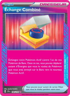 Carte Pokémon Échange Combiné 186