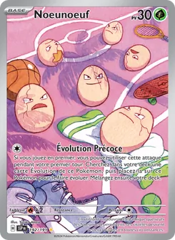 Carte Pokémon Noeunoeuf 192
