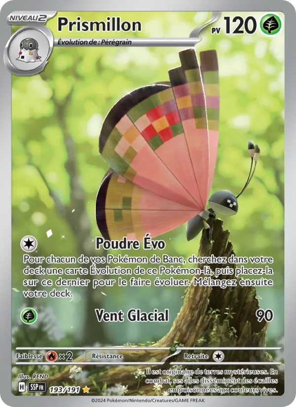 Carte Pokémon Prismillon 193/191 de l'extension Étincelles Déferlantes