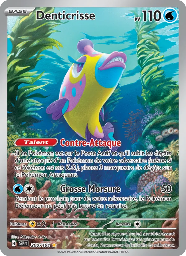 Carte Pokémon Denticrisse 200/191 de l'extension Étincelles Déferlantes