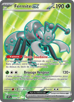 Carte Pokémon Fermite-ex 215