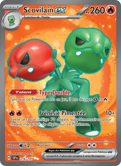 Carte Pokémon Scovilain-ex 216