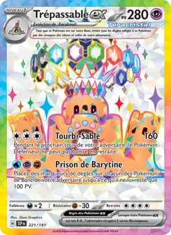 Carte Pokémon Trépassable-ex 221