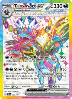 Carte Pokémon Trioxhydre-ex 223