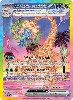 Carte Pokémon Noadkoko d'Alola-ex 242