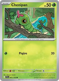 Carte Pokémon Chenipan 001 — Aventures Ensemble