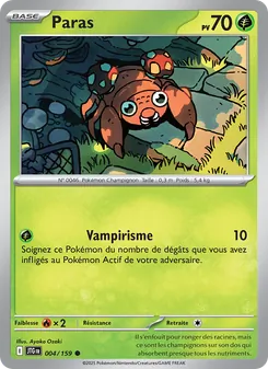 Carte Pokémon Paras 004