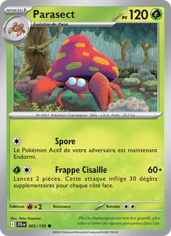 Carte Pokémon Parasect 005