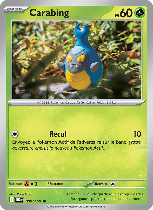 Carte Pokémon Carabing 009/159 de l'extension Aventures Ensemble