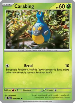 Carte Pokémon Carabing 009