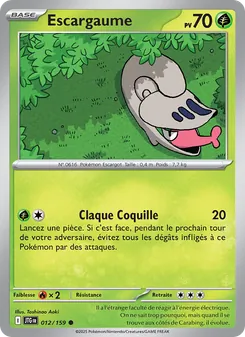 Carte Pokémon Escargaume 012