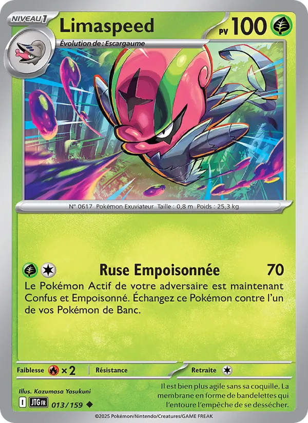 Carte Pokémon Limaspeed 013/159 de l'extension Aventures Ensemble
