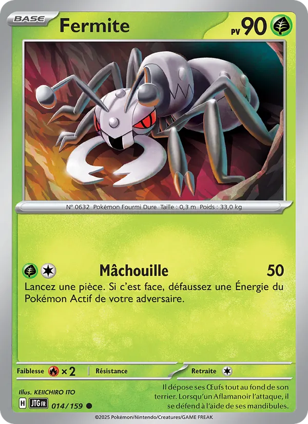 Carte Pokémon Fermite 014/159 de l'extension Aventures Ensemble