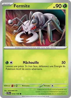 Carte Pokémon Fermite 014