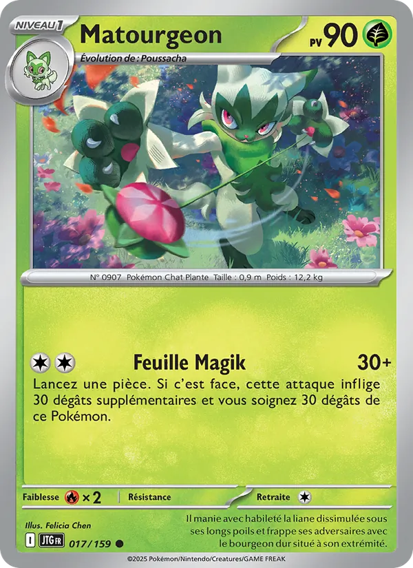 Carte Pokémon Matourgeon 017/159 de l'extension Aventures Ensemble