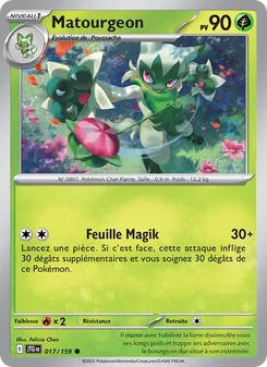Carte Pokémon Matourgeon 017