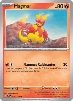Carte Pokémon Magmar 020